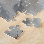 Basset Hound Dog Riding Motorcycle Kerstmis Legpuzzel (Zijkant)