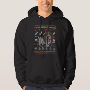 Basset Hound Dog Santa Claus Ugly kerstpatter Hoodie