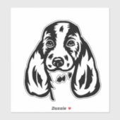 Basset Hound Dog Sticker (Vel)