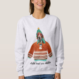Basset Hound Dog Ugly Kersthond Mam Sweatshirt