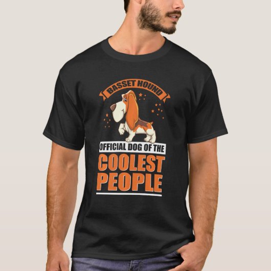 Basset Hound Dog van de koelste eigenaar van de ho T-shirt (Voorkant)