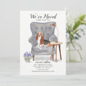 Basset Hound Dog We hebben de aankondiging verplaa (Staand voorkant)