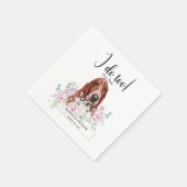 Basset Hound Dog Wedding Cocktail Napkins Servet (Hoek)