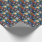 Basset Hound Dogs Pumpkin Halloween Grappig Cadeaupapier (Hoek)