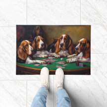 Basset Hound Dogs Spelen Poker Art