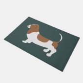 Basset Hound Doormat Deurmat (Schuin)