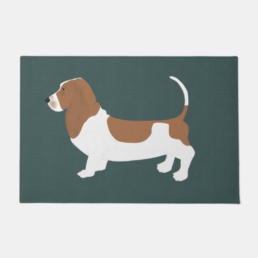 Basset Hound Doormat Deurmat (Voorkant)