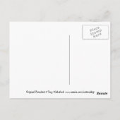 Basset Hound Drawing Briefkaart (Achterkant)