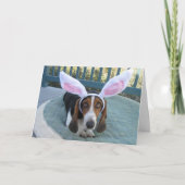 Basset Hound Easter Kaart (Voorkant)