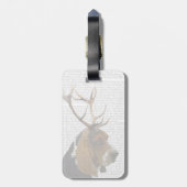 Basset Hound en Antlers Bagagelabel (Achterkant verticaal)