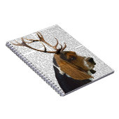 Basset Hound en Antlers Notitieboek (Rechterzijde)