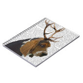 Basset Hound en Antlers Notitieboek (Linkerzijde)