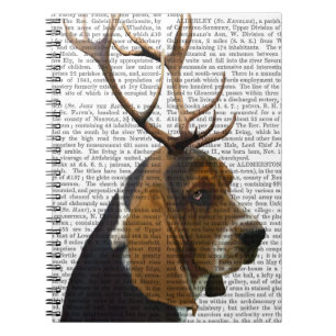Basset Hound en Antlers Notitieboek