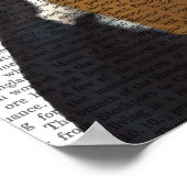 Basset Hound en Antlers Poster (Hoek)