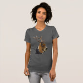 Basset Hound en Antlers T-shirt (Voorkant volledig)