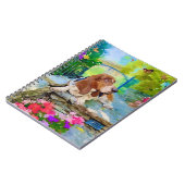 Basset Hound en Butterfly Notitieboek (Linkerzijde)