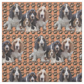 Basset hound Fabric Stof (Swatch)