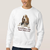 Basset Hound Fabulous Face Unisex Sweatshirt (Voorkant)