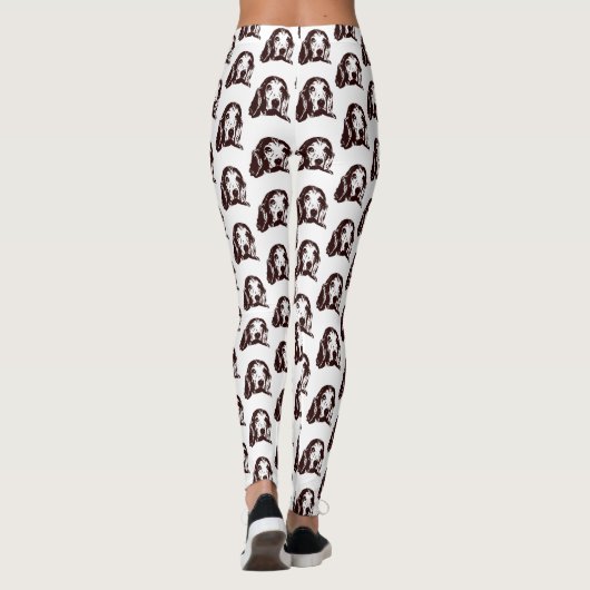 Basset Hound Face Leggings (Achterkant)