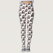 Basset Hound Face Leggings (Voorkant)