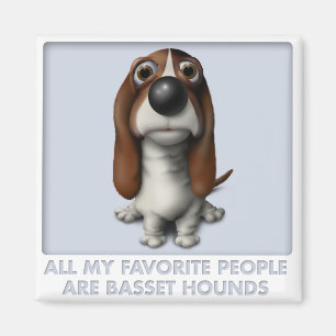 Basset Hound Favoriet Magneet