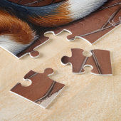 Basset Hound Fireplace with Christmas Lights Legpuzzel (Zijkant)