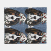 BASSET HOUND FLEECE DEKEN (Voorkant (Horizontaal))