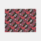 Basset Hound Fleece Deken (Voorkant (Horizontaal))
