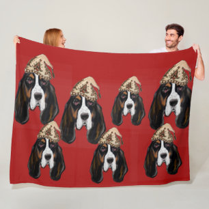 Basset Hound   Fleece Deken