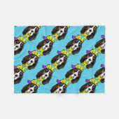 Basset Hound Fleece Deken (Voorkant (Horizontaal))