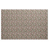 Basset hound florals stof - schattig hondenweefsel (Yard (91,4 cm))
