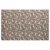Basset hound florals stof - schattig hondenweefsel (Fat Quarter)