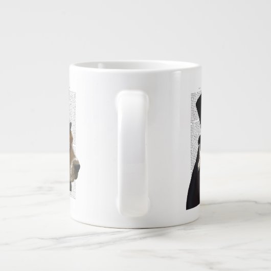 Basset Hound, Formal Hound en Pet Grote Koffiekop (Achterkant)