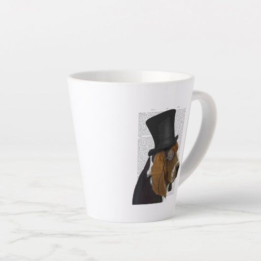 Basset Hound, Formal Hound en Pet Latte Mok (Rechterhoek)