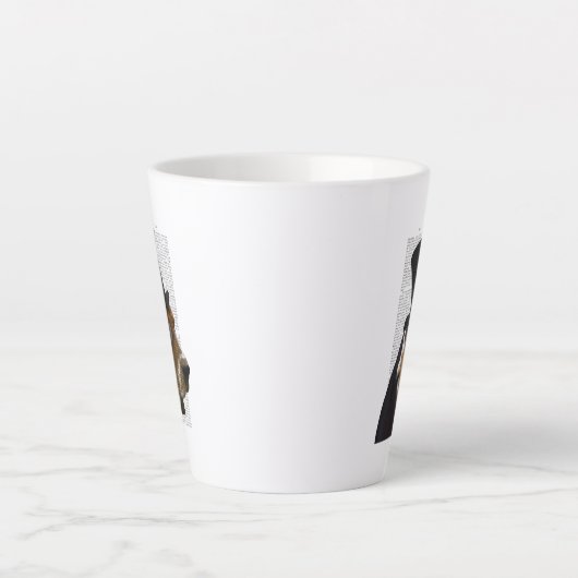 Basset Hound, Formal Hound en Pet Latte Mok (Voorkant)