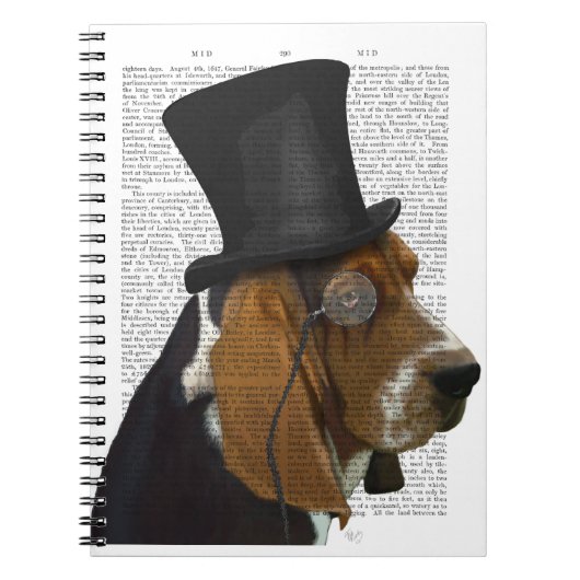 Basset Hound, Formal Hound en Pet Notitieboek (Voorkant)
