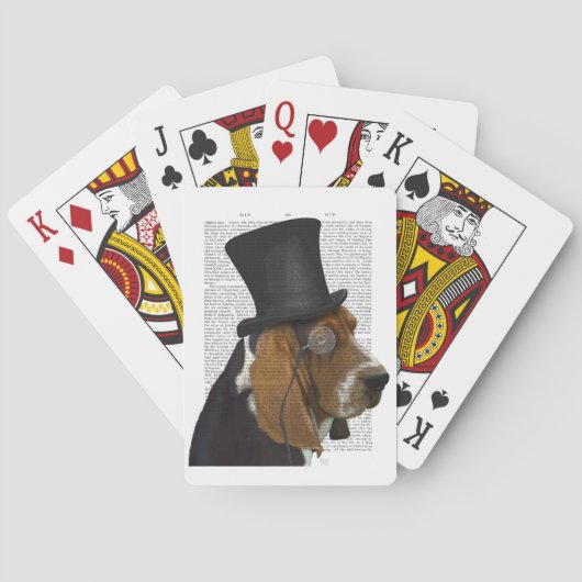 Basset Hound, Formal Hound en Pet Pokerkaarten (Achterkant)