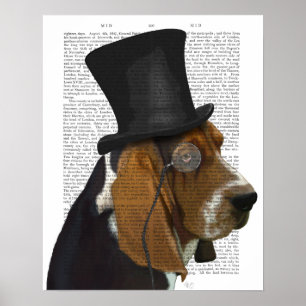 Basset Hound, Formal Hound en Pet Poster