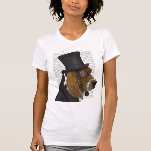 Basset Hound, Formal Hound en Pet T-shirt (Voorkant)