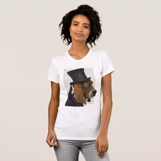 Basset Hound, Formal Hound en Pet T-shirt (Voorkant volledig)