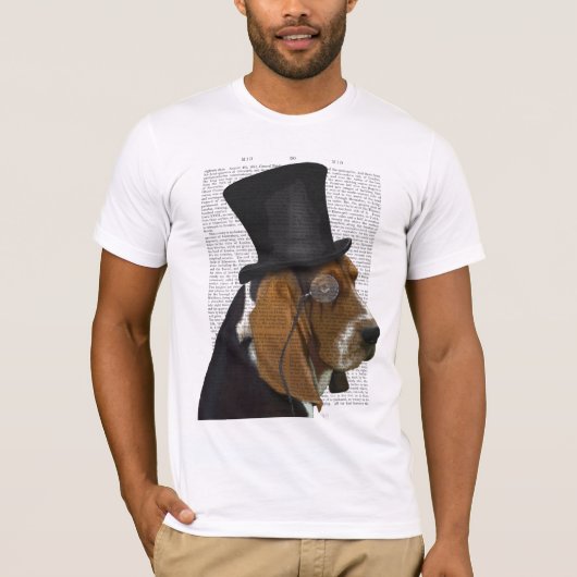 Basset Hound, Formal Hound en Pet T-shirt (Voorkant)