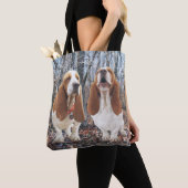 Basset Hound Friends Tote Bag (Dichtbij)