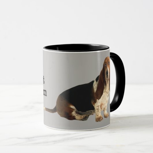 Basset Hound Fun Loving Mok (Voorkant rechts)