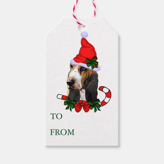 Basset Hound Gift Labels Cadeaulabel (Voorkant)