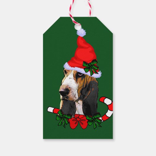 Basset Hound Gift Labels Cadeaulabel (Achterkant)