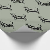 Basset Hound Gift Wrapping Paper Cadeaupapier (Hoek)