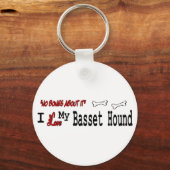 Basset Hound Gifts Sleutelhanger (Voorkant)
