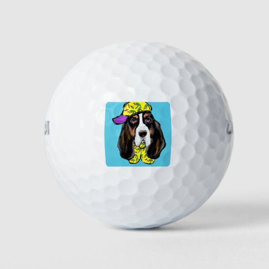 Basset Hound Golfballen (Voorkant)