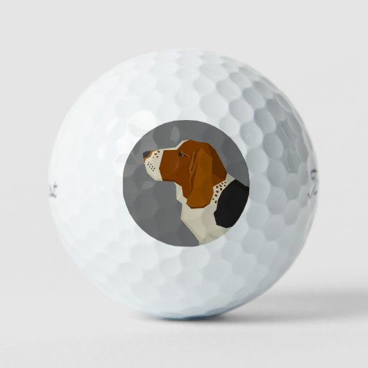 Basset Hound Golfballen (Voorkant)