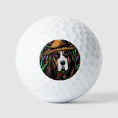 BASSET HOUND GOLFBALLEN (Voorkant)